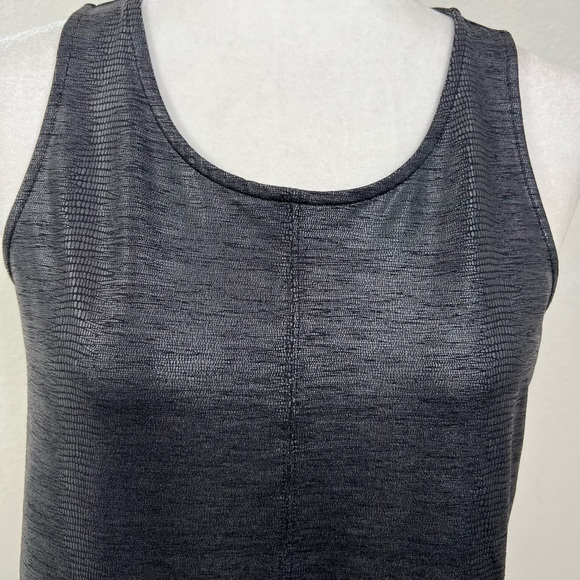 Alfani Women’s Size Medium Sleeveless Blouse Gray Back Zip - Picture 9 of 10